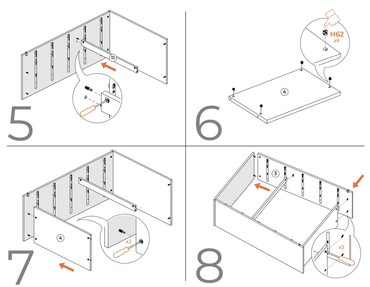 ASHLEY Five Drawer Chest - fig 6