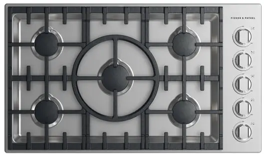 FISHER PAYKEL CDV2-365NN 36 Inch Gas Cooktop