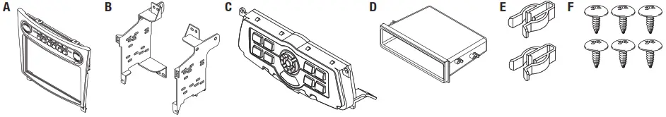Metra Infiniti G37 99-7625B Single Double DIN Dash Kit - Figure 1