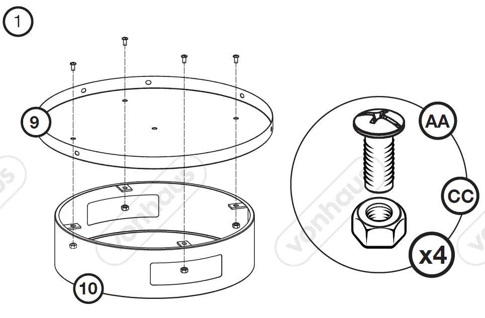 VonHaus 2500652 Black Metal Chiminea 5