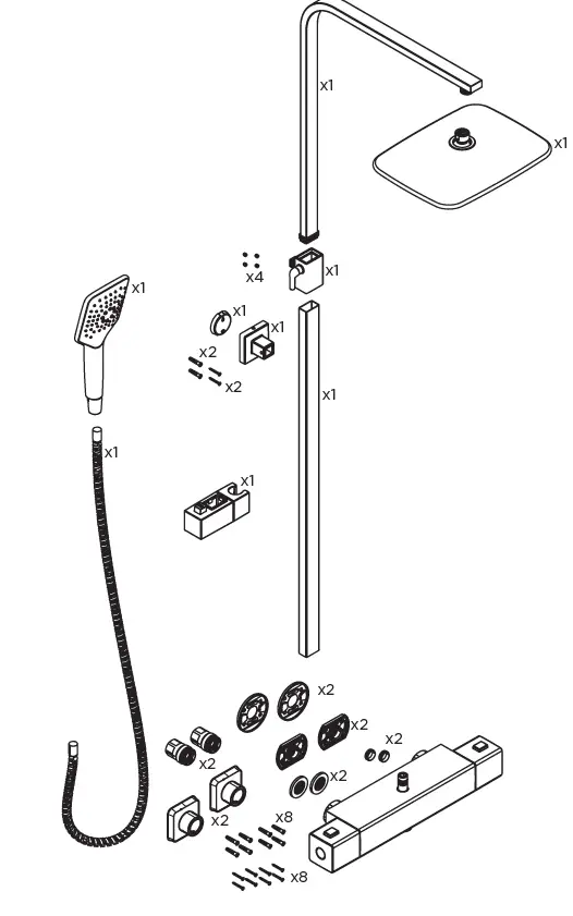 BRISTAN-SHXDIVCTFF-BLK-Craze-Black-Exposed-Bar-Shower-Valve-Kit-fig-6