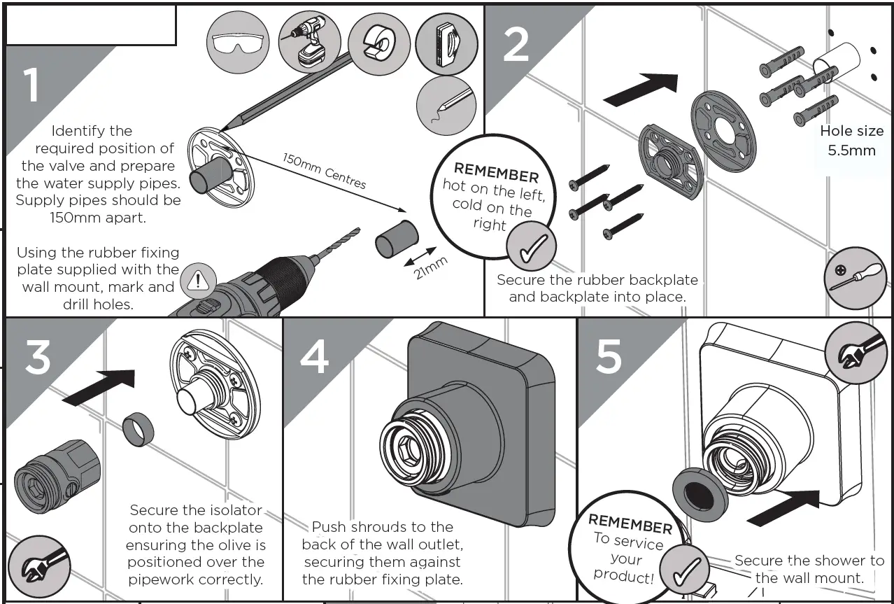 BRISTAN-SHXDIVCTFF-BLK-Craze-Black-Exposed-Bar-Shower-Valve-Kit-fig-7