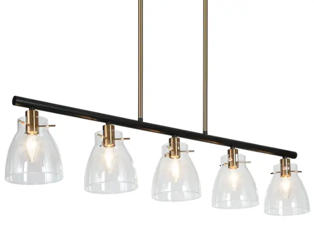 ZEVNI-A04429-38-Inch-Wide-Black-LED-Kitchen-Island-Light-product-image