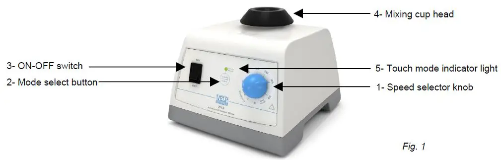VELP-SCIENTIFICA-F202A0176-ZX3-Advanced-Vortex-Mixer-fig-1