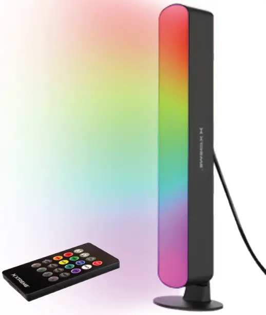 XTREME XLB7-1033-BLK Multicolor Light Bar with Multi-Position Base