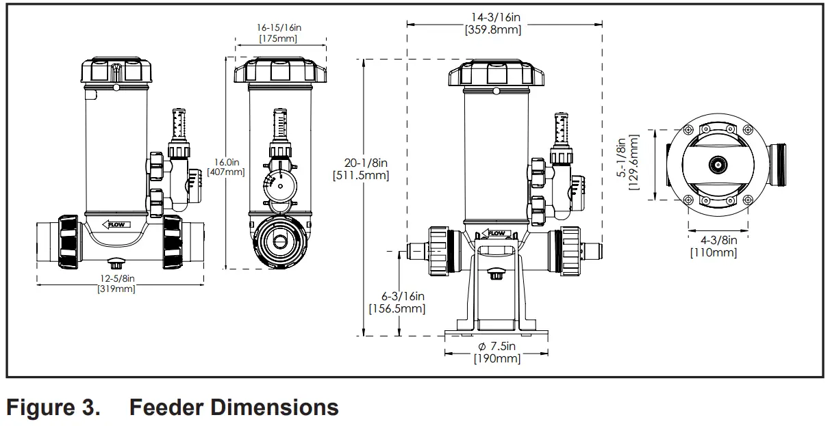 Jandy H90010 TruChlor Erosion Feeder - Figure 3