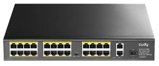 cudy-FS1026PS1 24-Port 10-100M-PoE-Plus-Switch