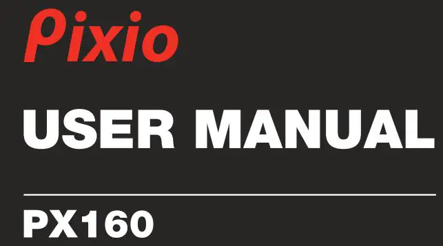 Pixio PX160 15.6in IPS Premium Portable Monitor User Manual