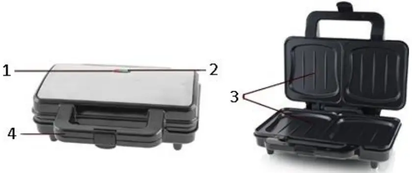 emerio ST 109562 19 XXL Sandwich Toaster - Figure 1