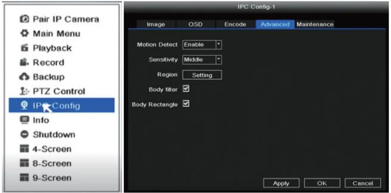 Motion Detection Record