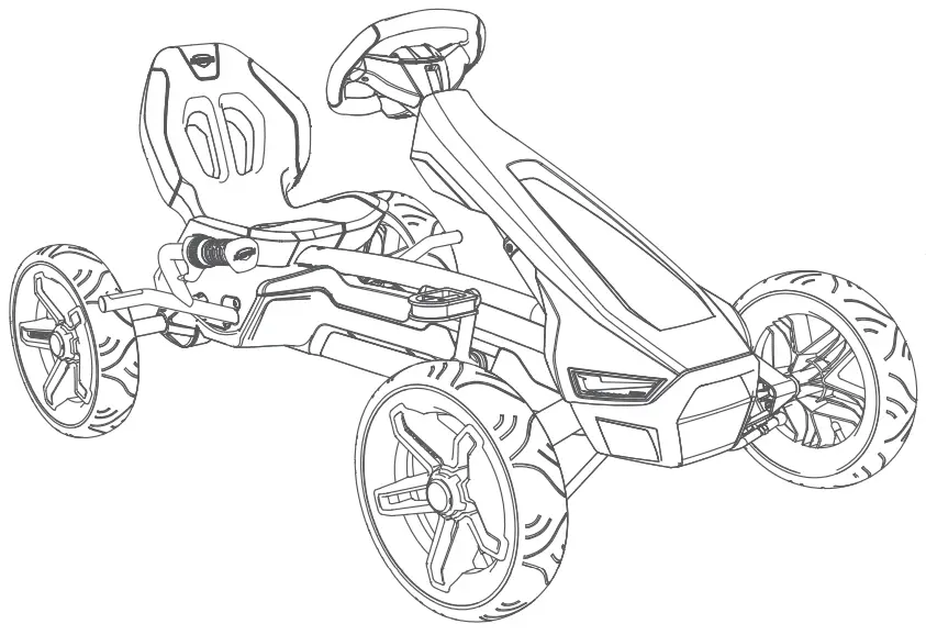 BERG-Rally-APX-Red-3-Pedal-Go-Kart-fig-1