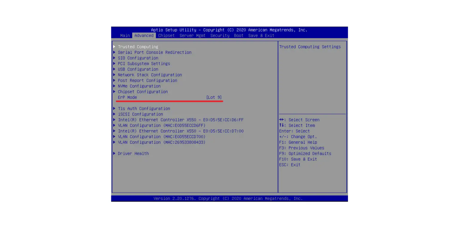 Gigabyte How To Configure Erp Lot 9 In Bios Setup User Guide