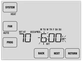 Braeburn Programmable Touchscreen Thermostat-Setting All