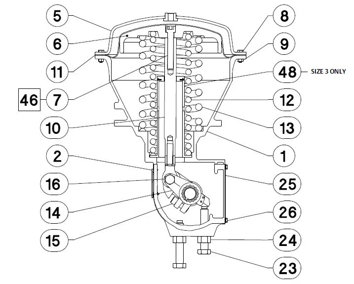 Fisher 2052 Diaphragm Rotary Actuator-fig-7