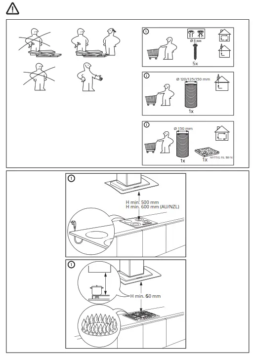 IKEA BALANSERAD Wall Mounted Cooker Hood - 1