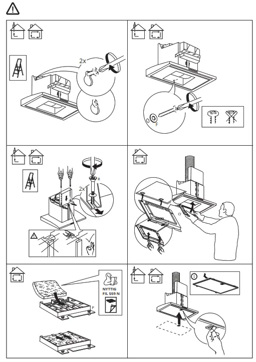 IKEA BALANSERAD Wall Mounted Cooker Hood - 3