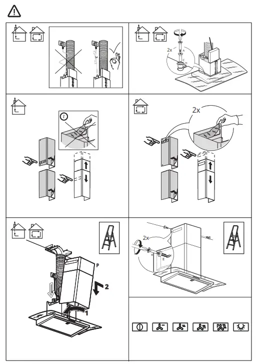 IKEA BALANSERAD Wall Mounted Cooker Hood - 4