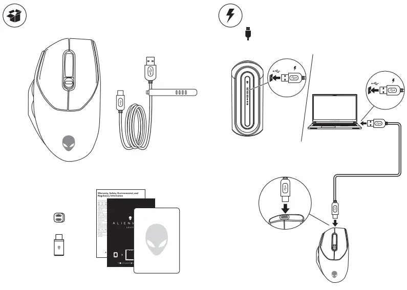 ALIENWARE AW620M Wireless Gaming Mouse -