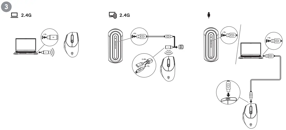 ALIENWARE AW620M Wireless Gaming Mouse - fig 3