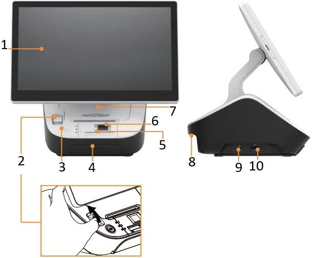 PARTNERS C14-1E POS Terminal Touch Screen A1