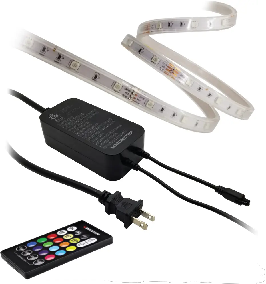 MONSTER LED Light strip with IR Remote Control