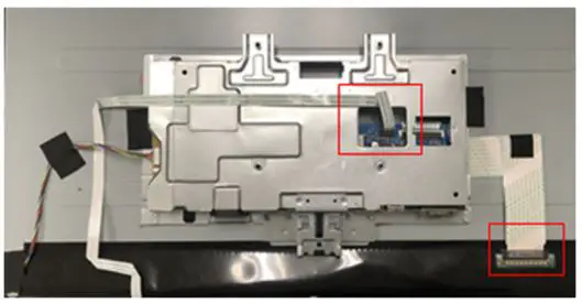 DELL SE2422HX 23.8 Inch FHD 16 9 Monitor Instructions - Disassemble LVDS cable from panel
