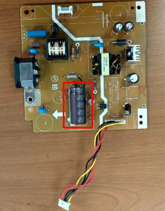 DELL SE2422HX 23.8 Inch FHD 16 9 Monitor Instructions - Remove electrolyte capacitors