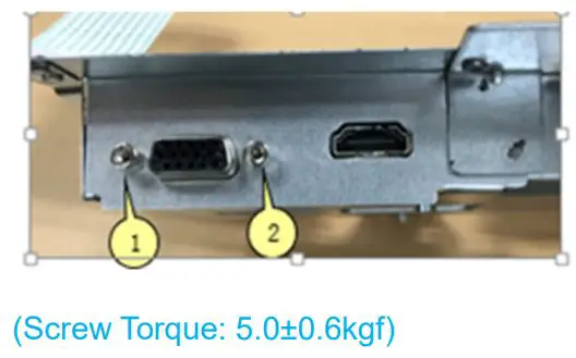 DELL SE2422HX 23.8 Inch FHD 16 9 Monitor Instructions - Unlock 2 hex screws