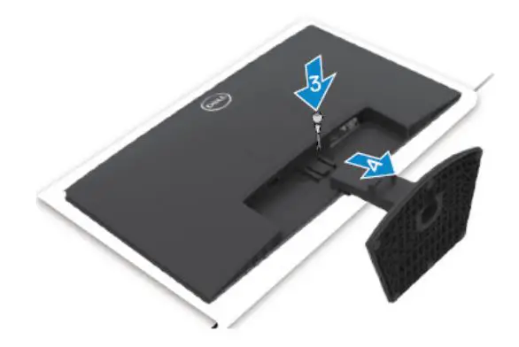 DELL SE2422HX 23.8 Inch FHD 16 9 Monitor Instructions - While pressing the release latch