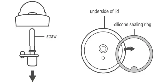 HOW TO DISASSEMBLE THE STRAW TUMBLER 1