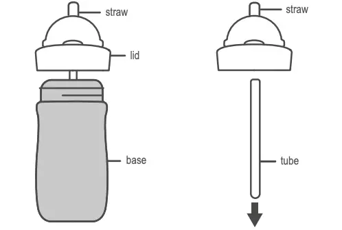 HOW TO DISASSEMBLE THE STRAW TUMBLER