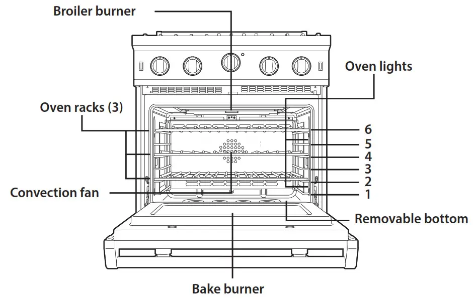 Viking Range 5 SERIES Professional Freestanding - Oven Features
