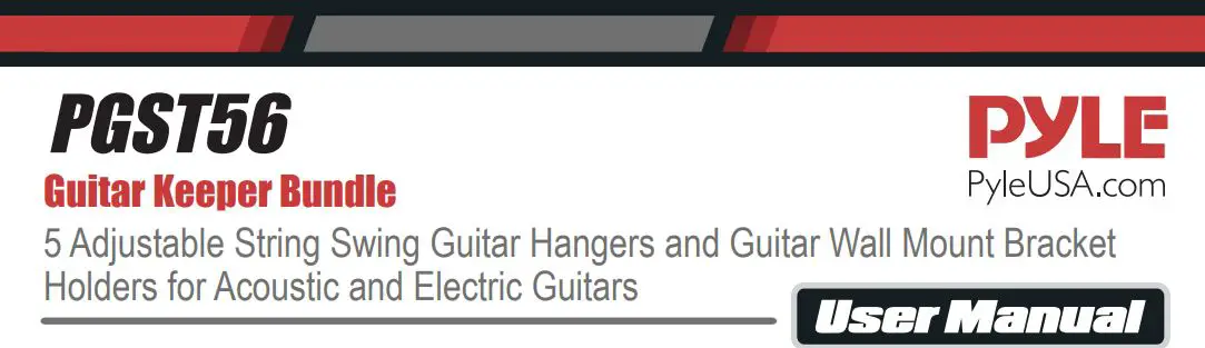 PYLE PGST56 Guitar Keeper Bundle User Manual
