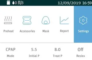 Luna G3 BPAP 25A LG3700-Settings