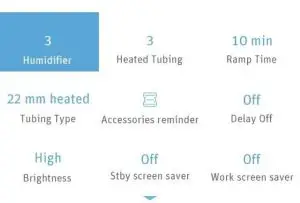 Luna G3 BPAP 25A LG3700-adjustment to the option