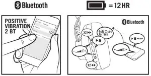 MARLEY EM-JH151-SB Positive Vibration Wireless Headphone - Blutooth Function
