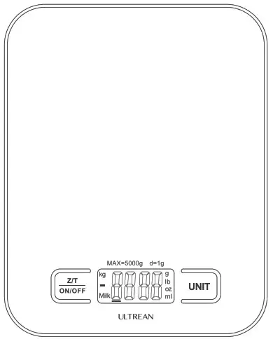 ULTREAN CX 2012 Digital Kitchen Scale