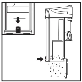 Shark DuoClean Powered Lift Away Upright -drop open