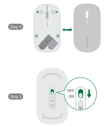 UGREEN MU001 Portable Wireless Mouse- Use 2