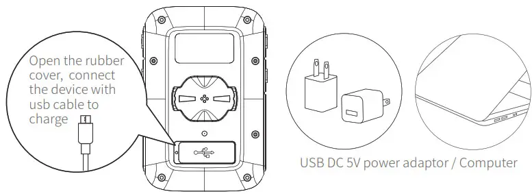 COOSPO BC200 Bluetooth GPS Bicycle Computer- Charging