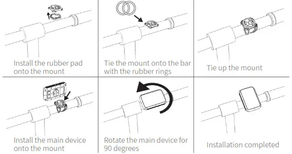 COOSPO BC200 Bluetooth GPS Bicycle Computer- Install