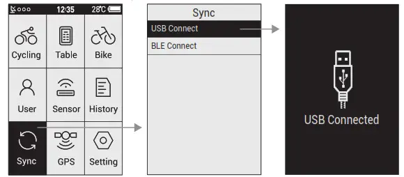 COOSPO BC200 Bluetooth GPS Bicycle Computer- Sync Data