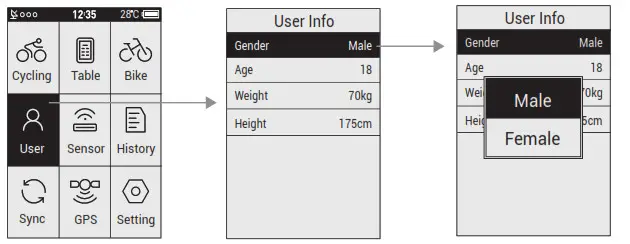 COOSPO BC200 Bluetooth GPS Bicycle Computer- User