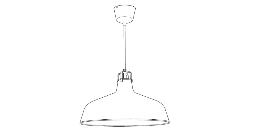 Ikea Ranarp Household Ceiling Lamp Instruction Manual