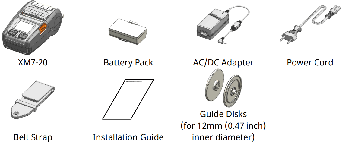 BIXOLON XM7 20 Mobile Label Printer - Content Confirmation