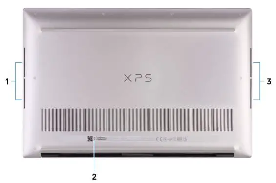 DELL XPS 15 9500 - Bottom