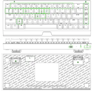 RAZER RZ03-0389 Wireless Keyboard - Wireless