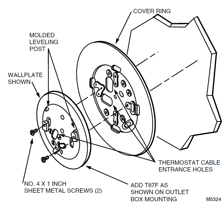 Honeywell T87F Universal Thermostat Instruction FIG 3
