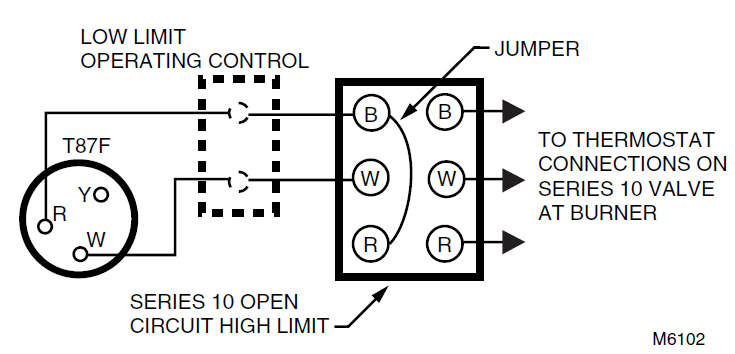 Honeywell T87F Universal Thermostat Instruction FIG 6