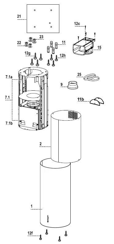 savo I-7804-S Cooker Hood 37 cm featured 2